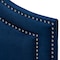 Baxton Studio Avignon Royal Blue Velvet Upholstered King Size Headboard 155-9330 - alternate 7